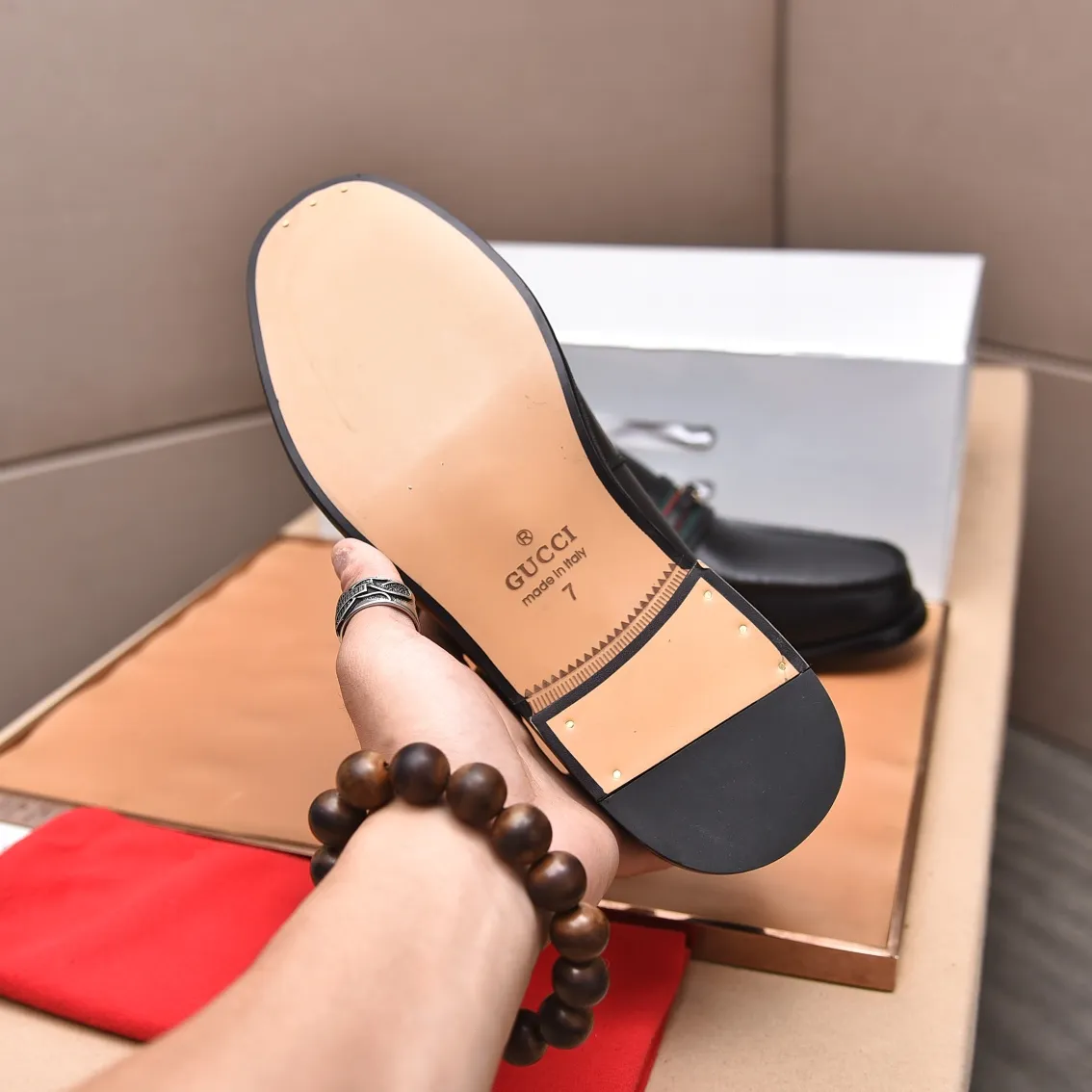 Men's shoes 💰580 📛📛Original (water-dyed cow lining) Gucci GUCCI official website formal shoes 🌀 Italian 🇮🇹 imported cowhide ➕ top imported water-dyed cowhide lining 💋 fine handmade original bottom, the real thing looks better when photographed in person Standard size 38-44